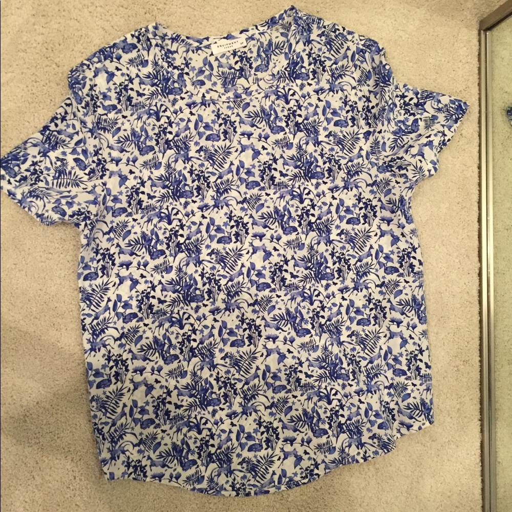 Equipment Riley Blouse Top 100% silk, EUC